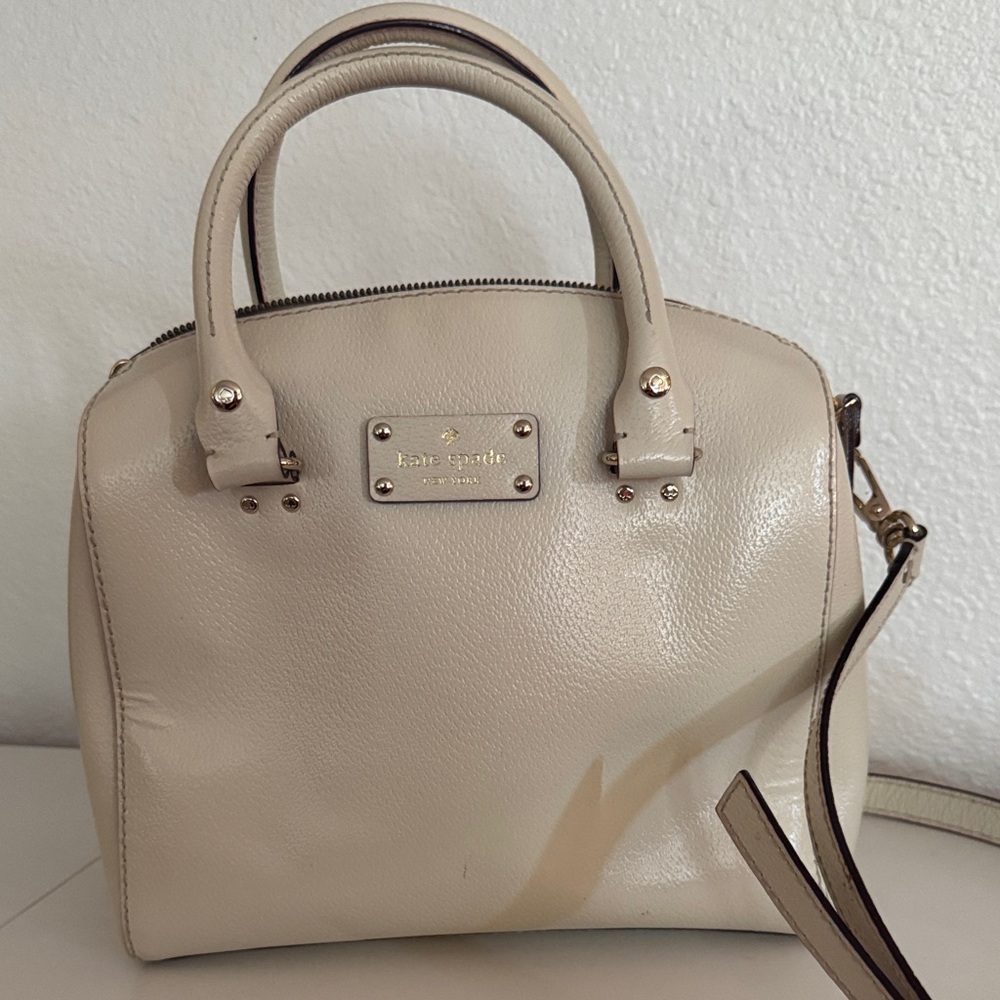 Kate Spade Beige Satchel Bag